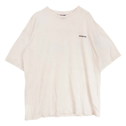 patagonia パタゴニア ヴィンテージ 90s 雪無しタグ hawaiian fisherman プリント Tシャツ ホワイト系 L【中古】