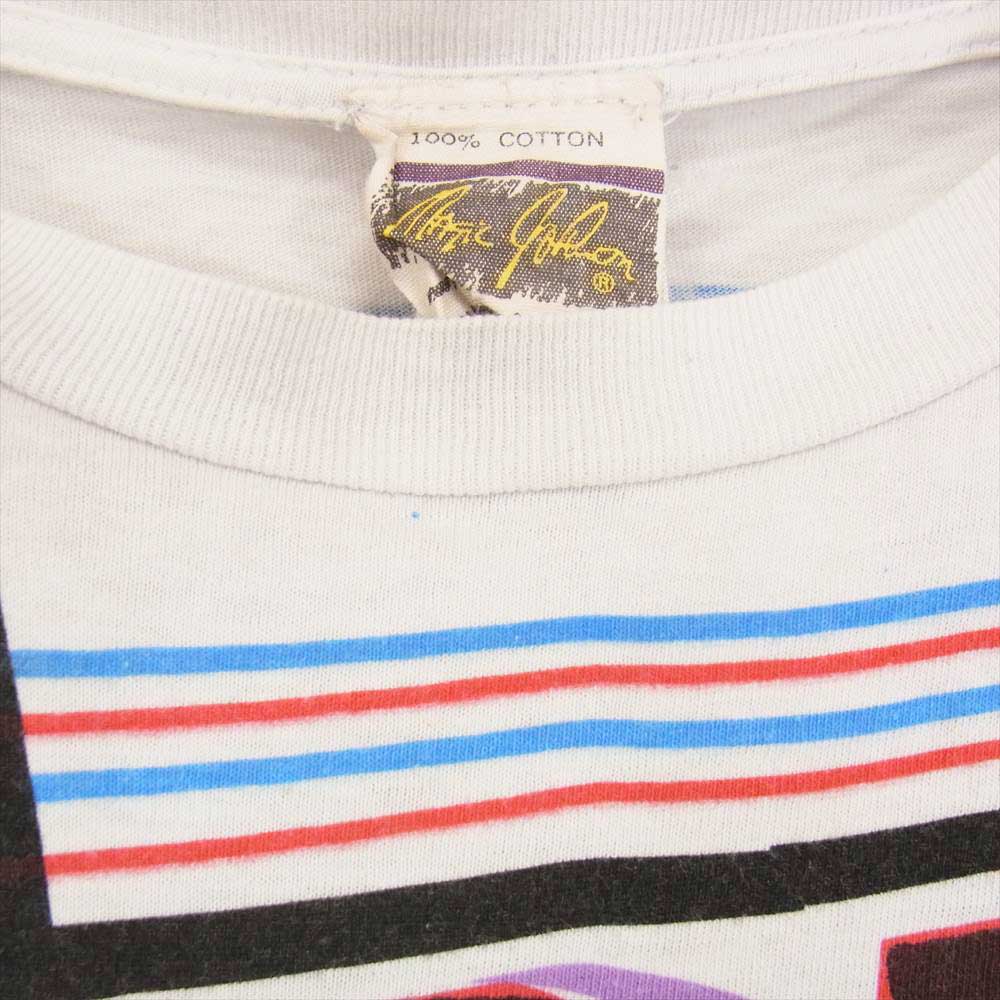 ヴィンテージ ny rangers tee ニューヨークレンジャーズ 総柄 Tシャツ ホワイト系 XL【中古】