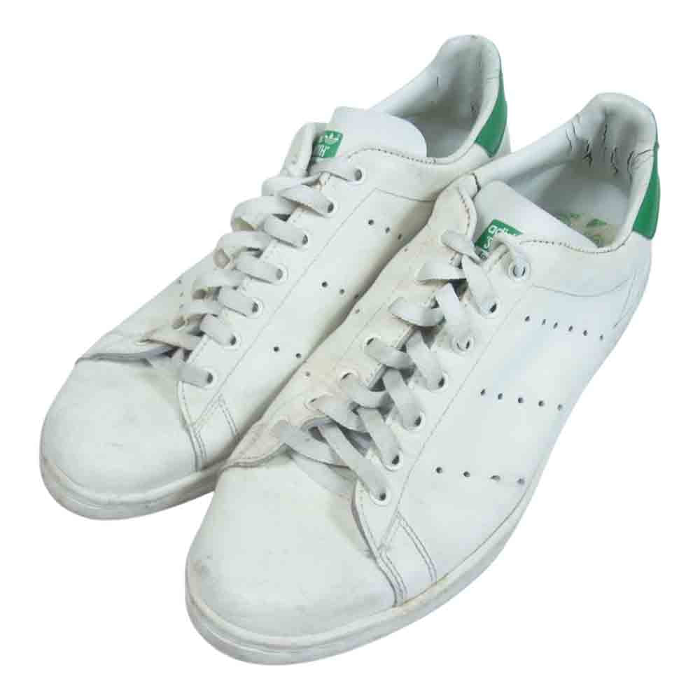 adidas アディダス 【鑑賞用】90s フランス製 STAN SMITH スタンスミス スニーカー ホワイト系 グリーン系 US7.5【中古】