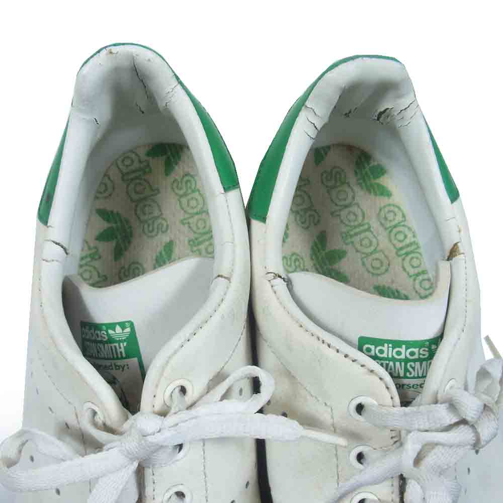 adidas アディダス 【鑑賞用】90s フランス製 STAN SMITH スタンスミス スニーカー ホワイト系 グリーン系 US7.5【中古】