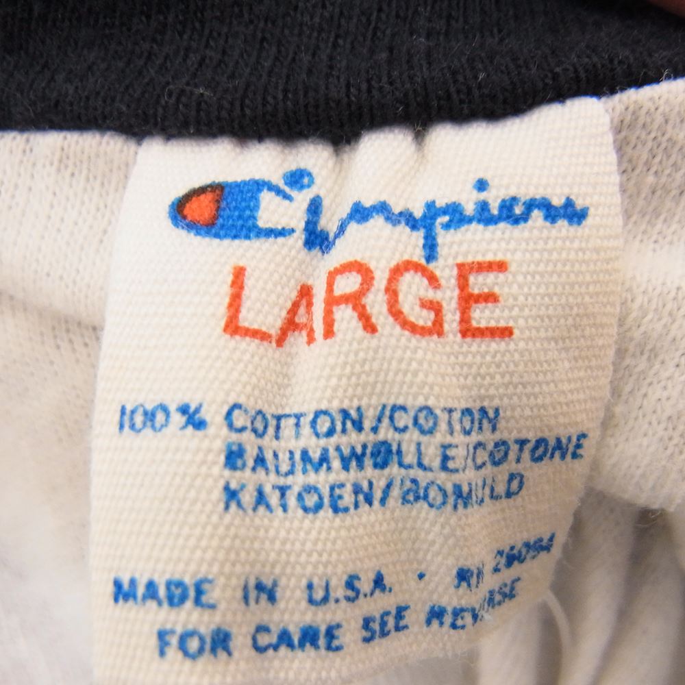 Champion チャンピオン ヴィンテージ 80s トリコタグ ニューヨーク ヤンキース リバーシブル Tシャツ ネイビー系 L【中古】