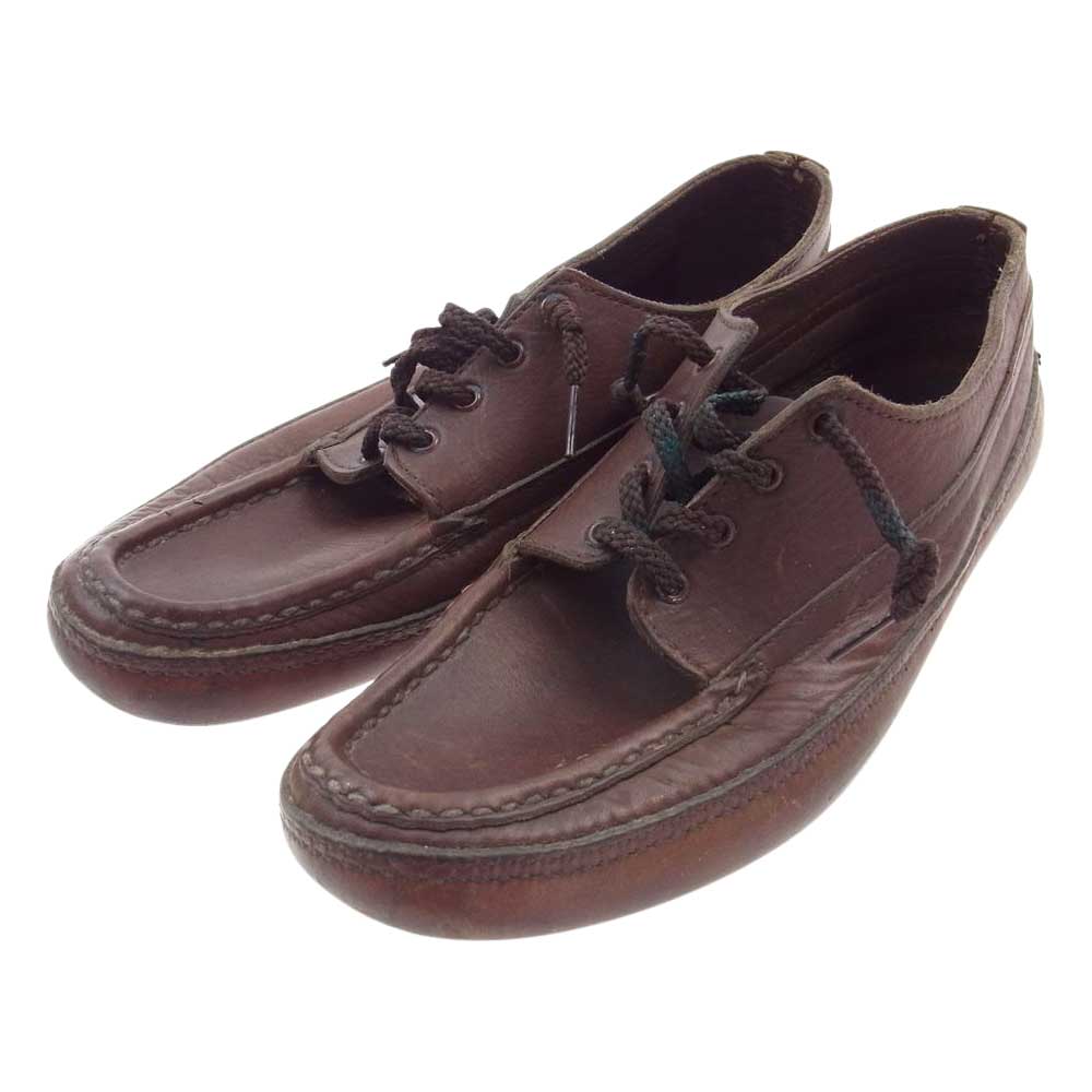 RUSSELL MOCCASIN ラッセルモカシン ヴィンテージ 50s 白タグ モカシン シューズ ブラウン系 US7【中古】