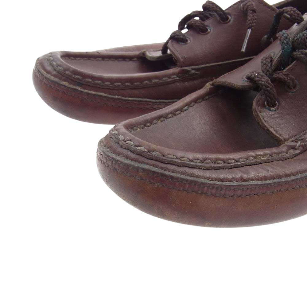 RUSSELL MOCCASIN ラッセルモカシン ヴィンテージ 50s 白タグ モカシン シューズ ブラウン系 US7【中古】