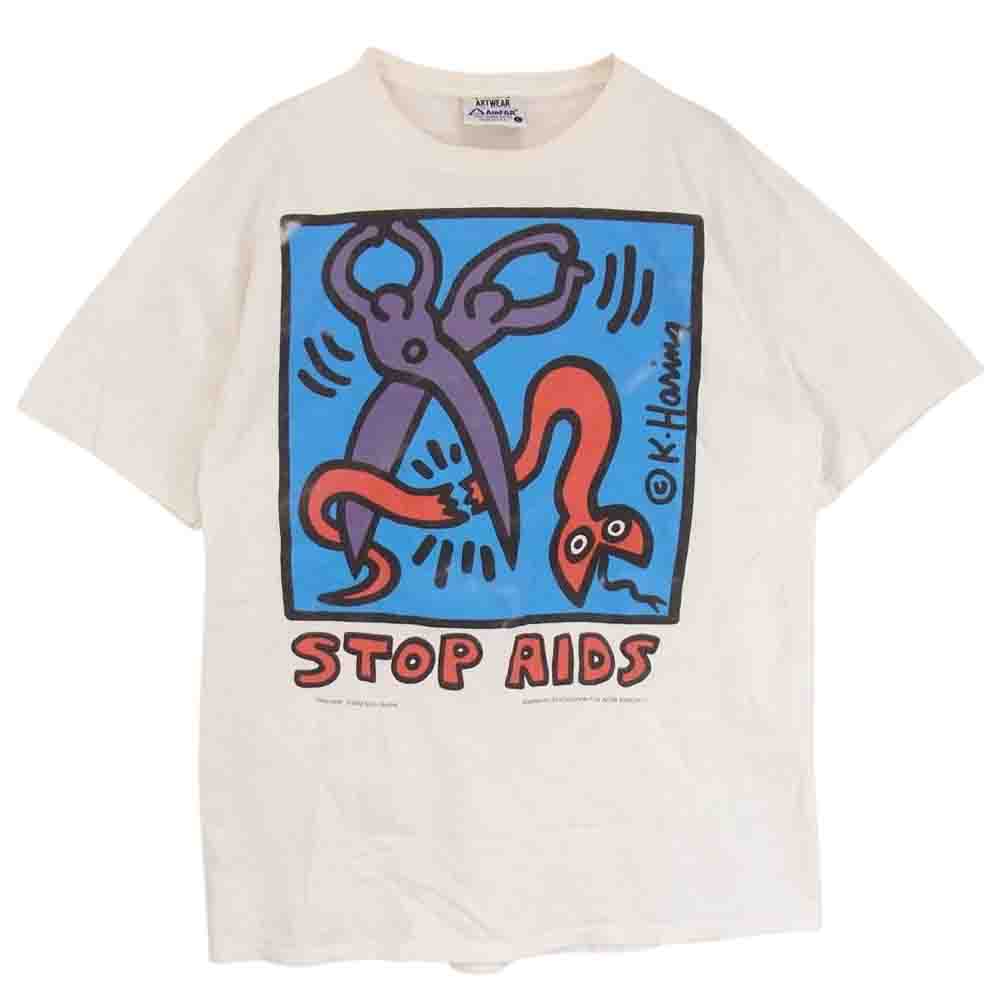 90s vintage shirt Keith Haring キースへリングメンズ