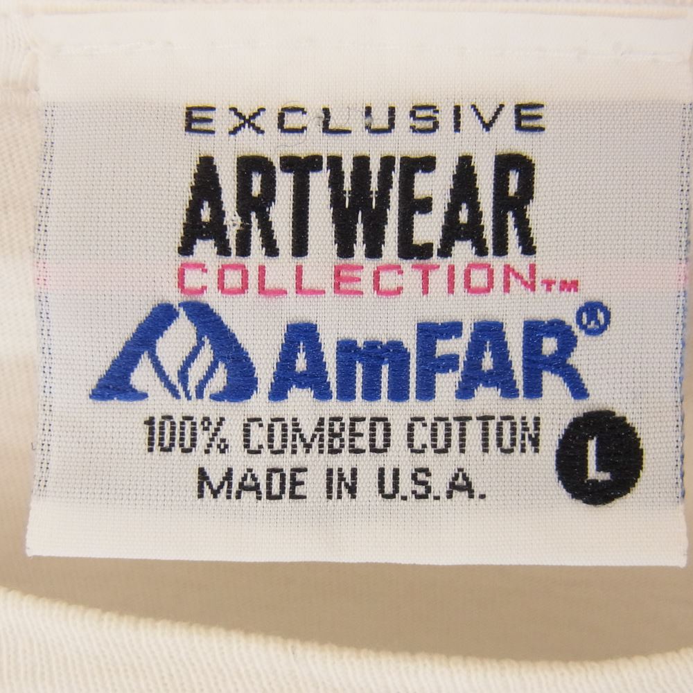 ヴィンテージ 90s Keith Haring STOP AIDS Tee キース へリング  Tシャツ ホワイト系 L【中古】