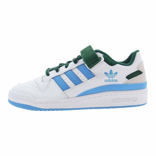 adidas アディダス FY6816 Forum Low Crest フォーラム ロー クレスト ローカット スニーカー ホワイト系 グリーン系 ライトブルー 26.5cm【新古品】【未使用】【中古】