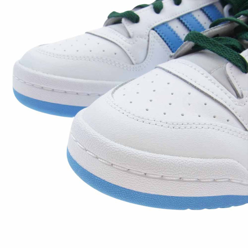 adidas アディダス FY6816 Forum Low Crest フォーラム ロー クレスト ローカット スニーカー ホワイト系 グリーン系 ライトブルー 26.5cm【新古品】【未使用】【中古】