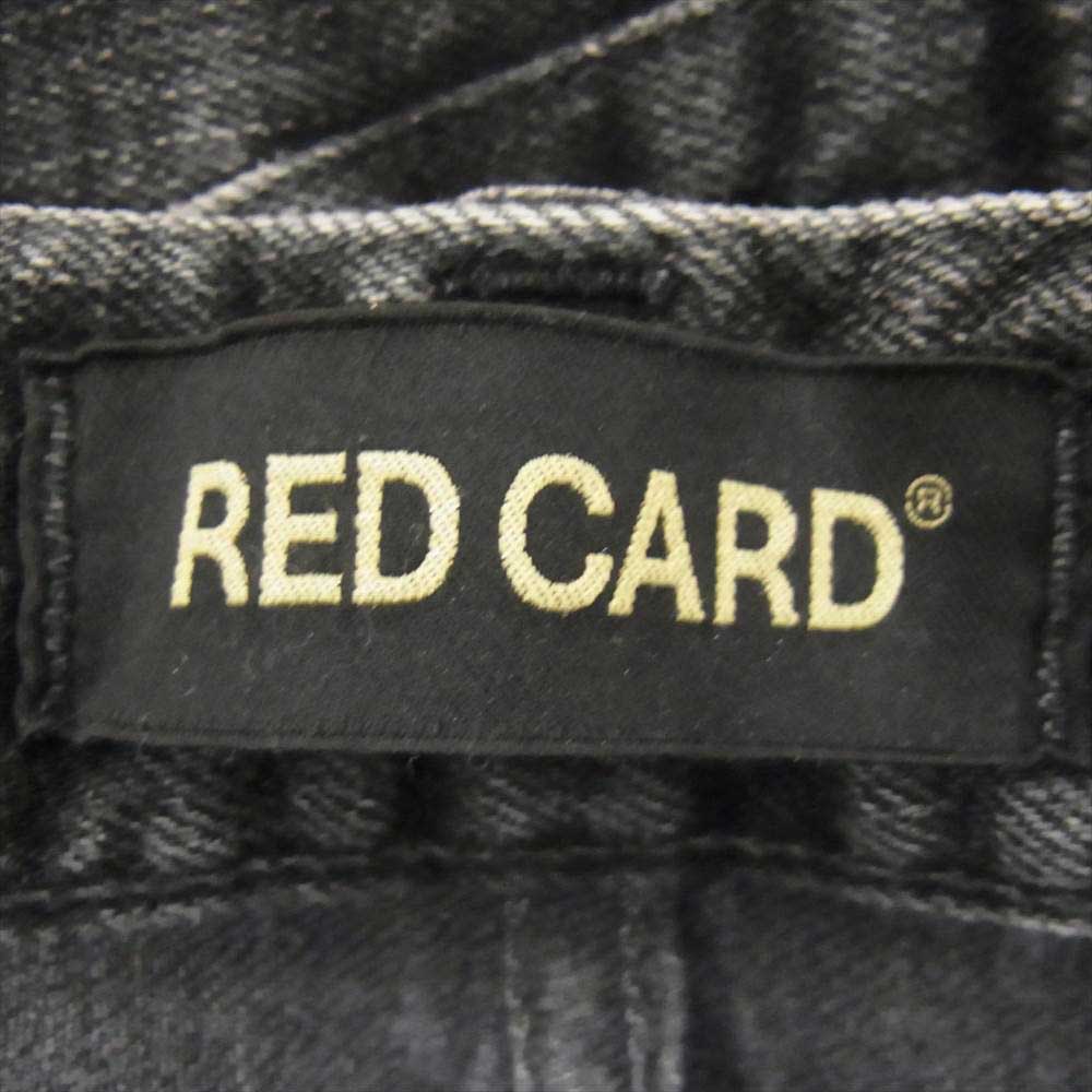 レッドカード Rookie kita USED加工 ストレッチ デニムパンツ ジーンズ ブラック系 30【中古】