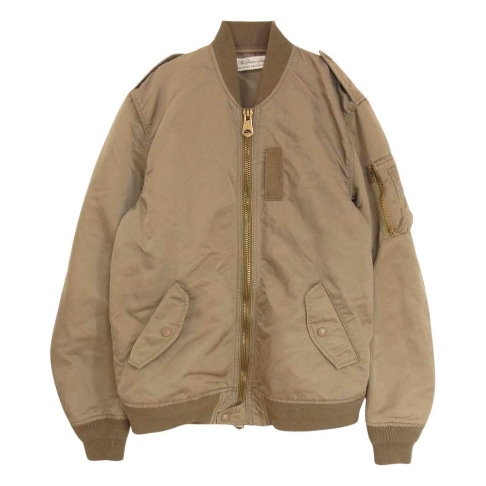 REMI RELIEF レミレリーフ ナイロン MA-1 ブルゾン カーキ系 M【中古】
