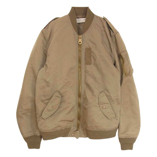 REMI RELIEF レミレリーフ ナイロン MA-1 ブルゾン カーキ系 M【中古】