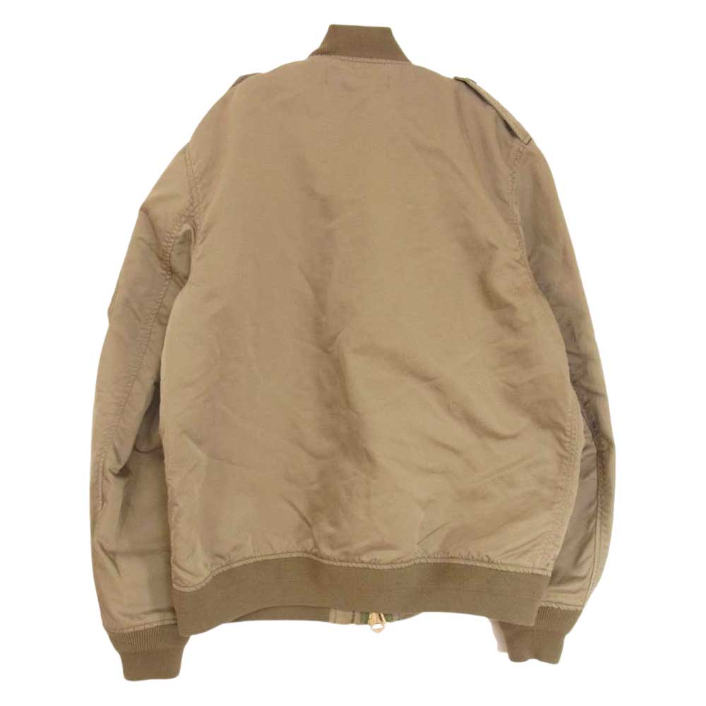 REMI RELIEF レミレリーフ ナイロン MA-1 ブルゾン カーキ系 M【中古】