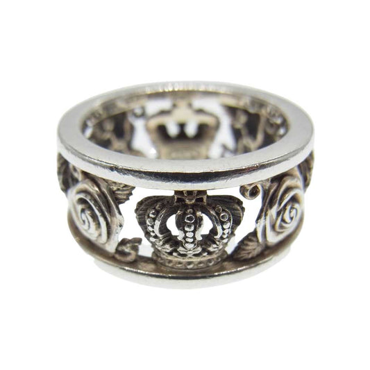 Justin Davis ジャスティンデイビス SRJ210 3 10 ギャランティ付属 MY LOVE マイラブ リング シルバー系 約12.5号【中古】