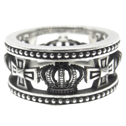 Justin Davis ジャスティンデイビス SRJ175 2 10 MEDIEVAL WEDDING BAND ウェディング バンド リング シルバー系 21号【中古】