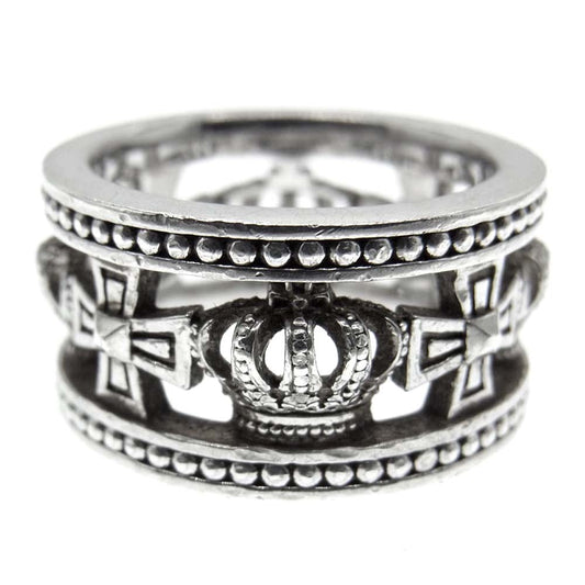 Justin Davis ジャスティンデイビス SRJ175 2 10 ギャランティ付属 MEDIEVAL WEDDING BAND ウェディング バンド リング シルバー系 12号【中古】