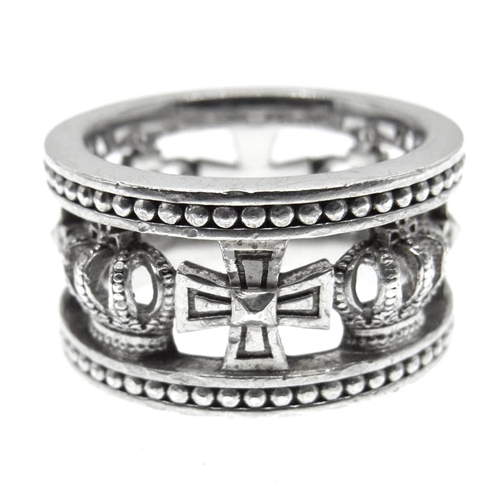 Justin Davis ジャスティンデイビス SRJ175 2 10 ギャランティ付属 MEDIEVAL WEDDING BAND ウェディング バンド リング シルバー系 12号【中古】