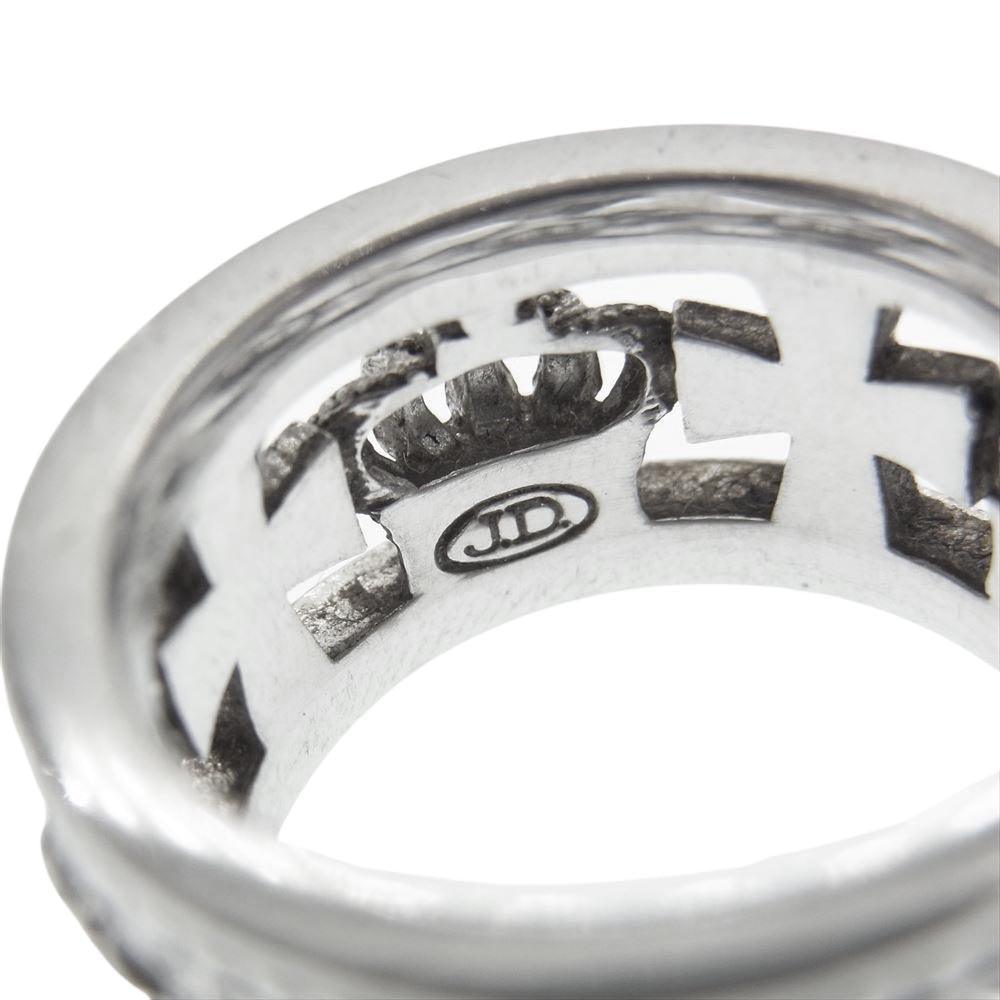 Justin Davis ジャスティンデイビス SRJ175 2 10 ギャランティ付属 MEDIEVAL WEDDING BAND ウェディング バンド リング シルバー系 12号【中古】
