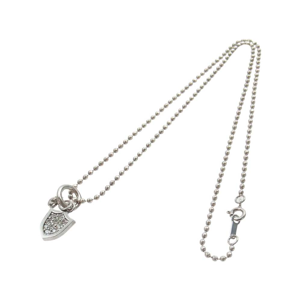 Justin Davis ジャスティンデイビス SNJ163 SHIELD DOG TAG シールド ドッグタグ クラウン ネックレス シルバー系【中古】