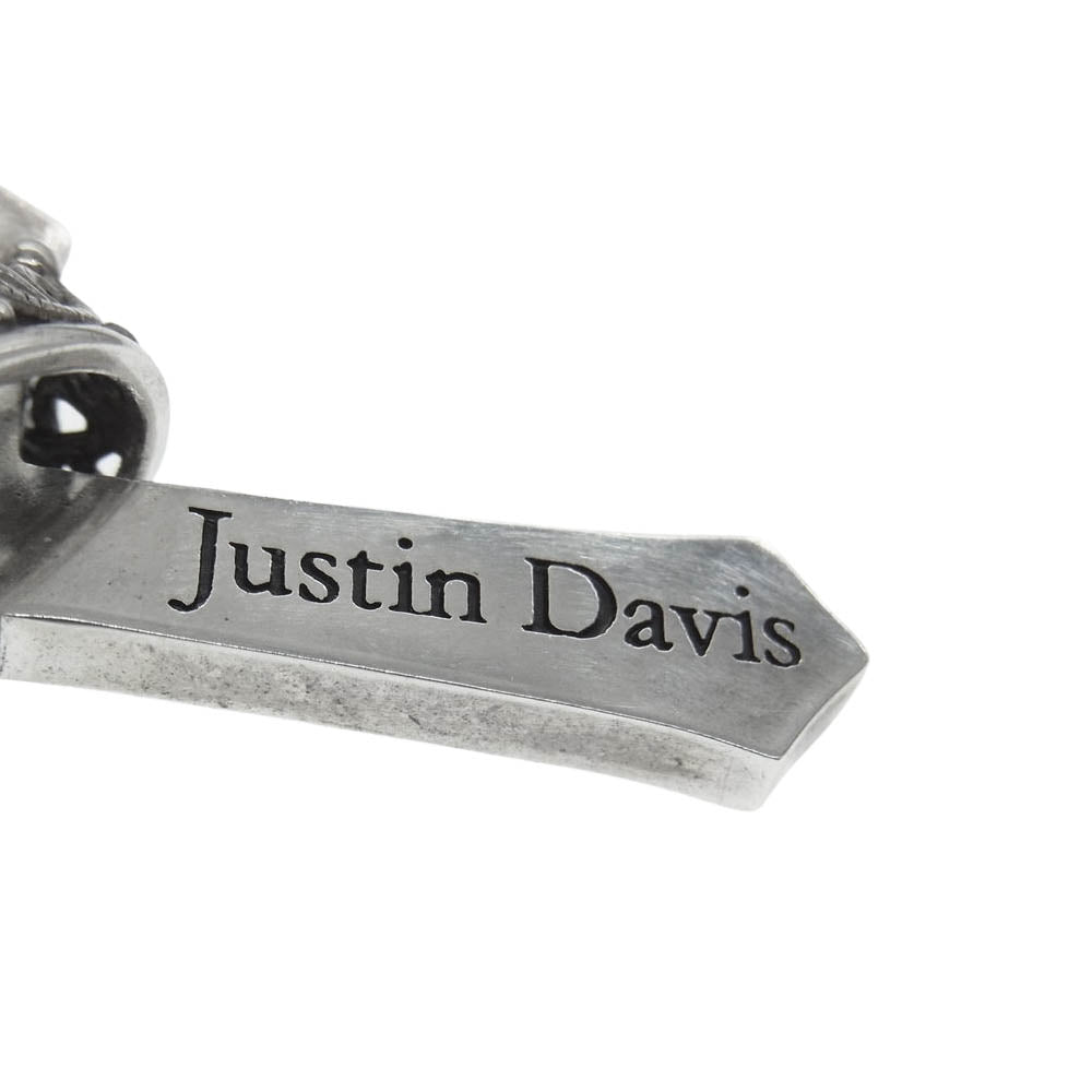Justin Davis ジャスティンデイビス SPJ122-1 2 CLR CROSS WITH CROWN STONE クロスウィズクラウン ペンダントトップ シルバー系【中古】