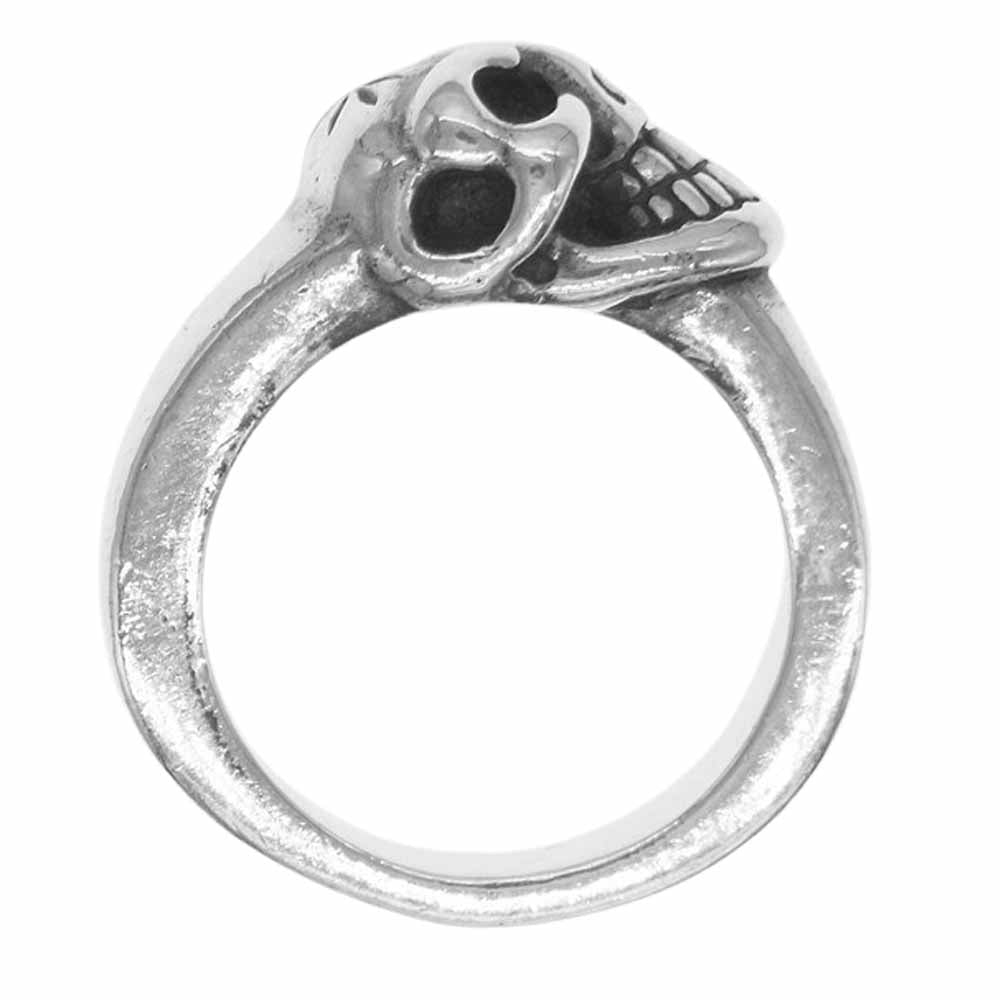 BILL WALL LEATHER ビルウォールレザー R342 Mini GLS Ring ミニ グッドラックスカル リング シルバー系【中古】