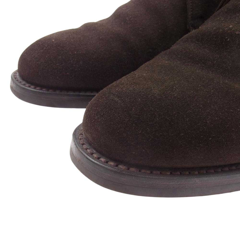 CROCKETT&JONES クロケットアンドジョーンズ 1645 CHERTSEY チャートシー スエード チャッカブーツ ブラウン系 UK9E【中古】