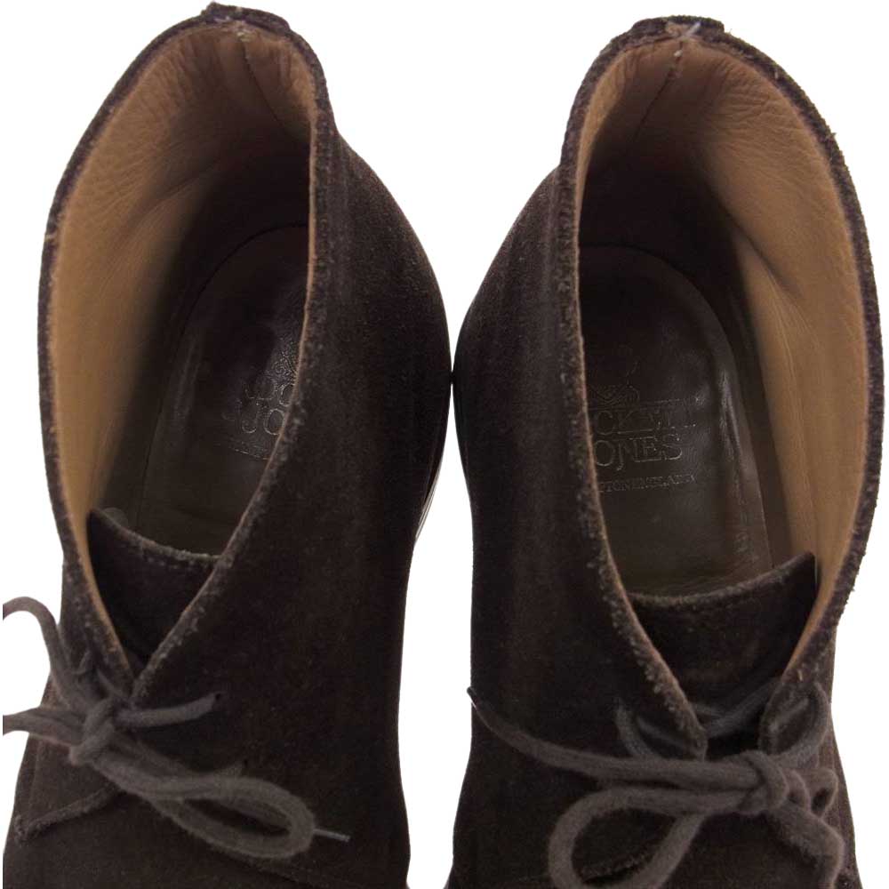 CROCKETT&JONES クロケットアンドジョーンズ 1645 CHERTSEY チャートシー スエード チャッカブーツ ブラウン系 UK9E【中古】