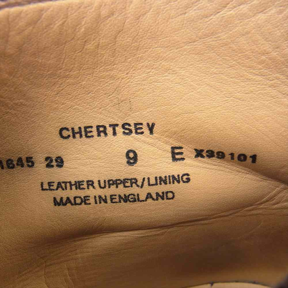 CROCKETT&JONES クロケットアンドジョーンズ 1645 CHERTSEY チャートシー スエード チャッカブーツ ブラウン系 UK9E【中古】