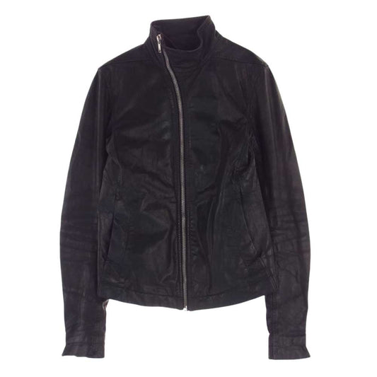 Rick Owens リックオウエンス 国内正規品 Mollino カーフレザー ライダース ジャケット ブラック系 48【中古】