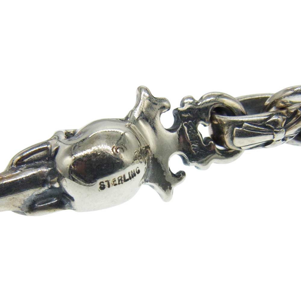 BILL WALL LEATHER ビルウォールレザー 2パンサー スクエアチェーン グッドラックスカルキー ネックレス シルバー系【中古】