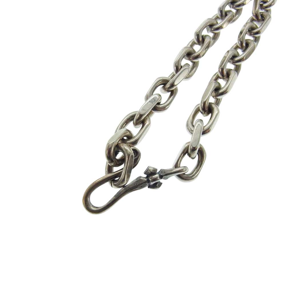 BILL WALL LEATHER ビルウォールレザー 2パンサー スクエアチェーン グッドラックスカルキー ネックレス シルバー系【中古】