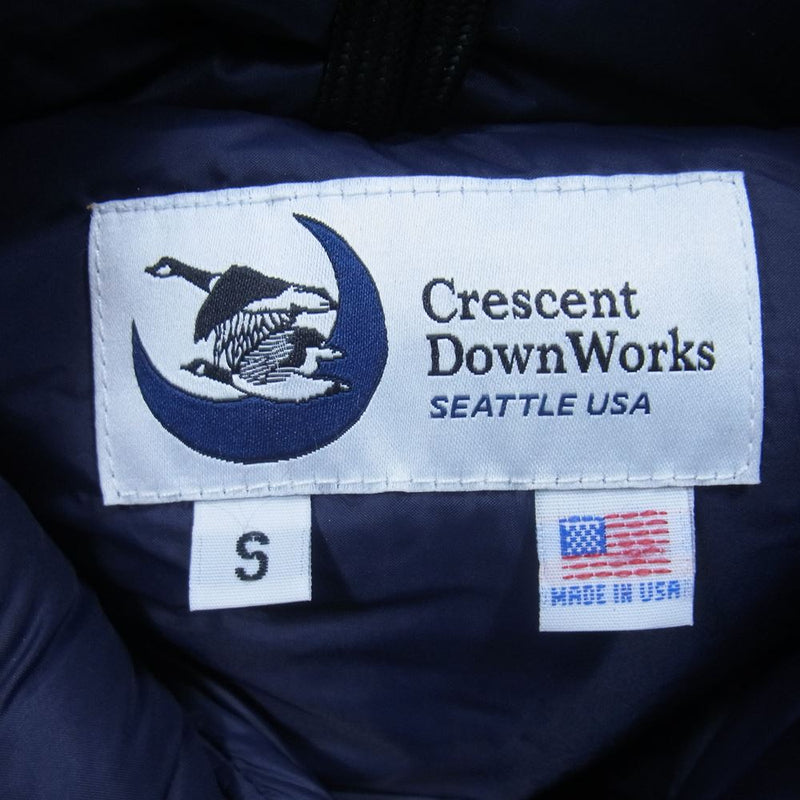 Crescent Down Works クレセントダウンワークス DOWN SWEATER ダウン セーター ジャケット ダークネイビー系 S【中古】