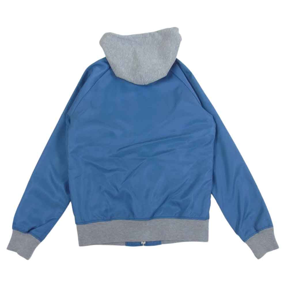 HYSTERIC GLAMOUR ヒステリックグラマー 0203AB03  フーデッド ナイロン ジャケット レーシング ジャンパー ライトブルー系 S【中古】