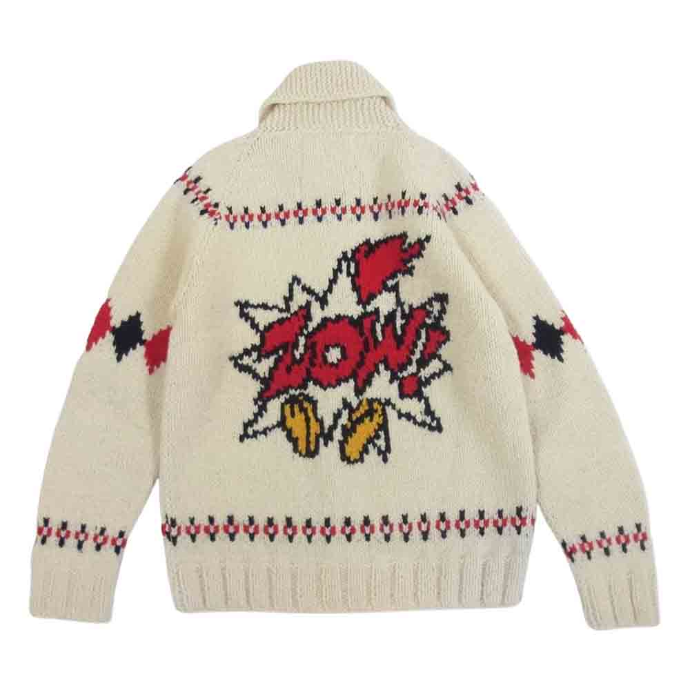HYSTERIC GLAMOUR ヒステリックグラマー 0253ND11 WOODY WOODPECKER ウッディーウッドペッカー カウチンニット ジャケット オフホワイト系 S【中古】