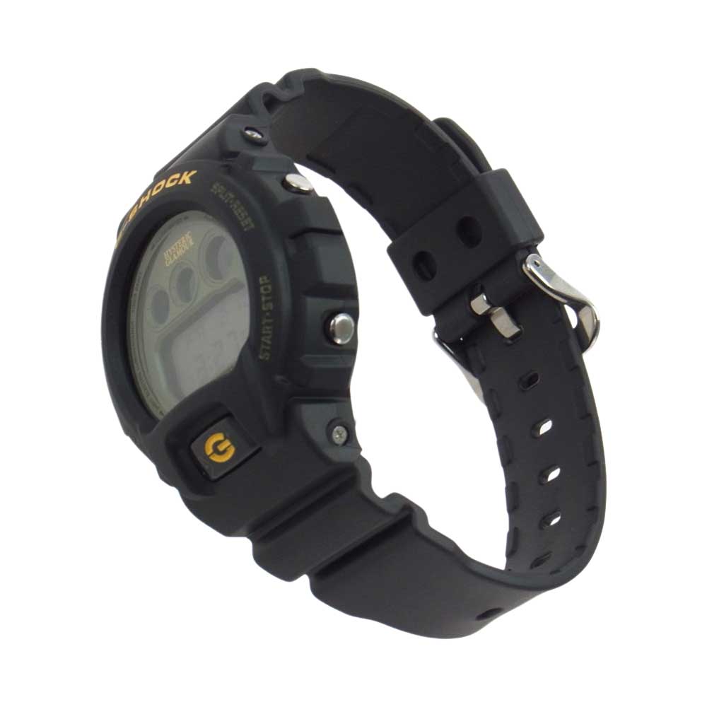 G-SHOCK ジーショック  × HYSTERIC GLAMOUR ヒステリックグラマー DW-6900FS ウォッチ 腕時計 ブラック系【極上美品】【中古】