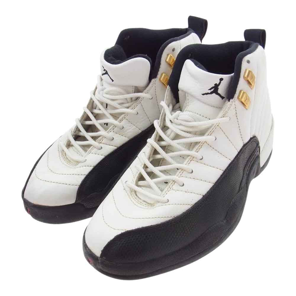NIKE ナイキ 130690-101 【観賞用】AIR JORDAN 12 エアジョーダン ハイカット スニーカー ホワイト系 27.5cm【中古】