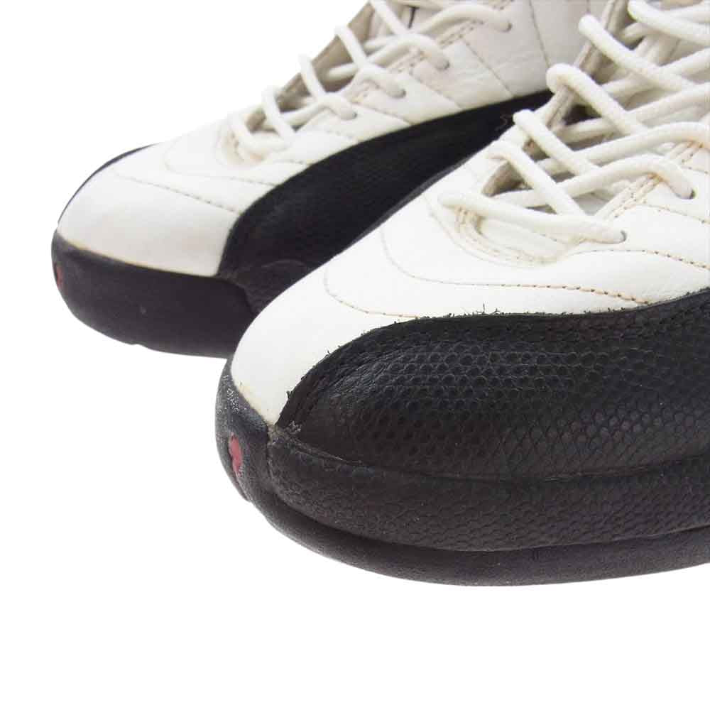 NIKE ナイキ 130690-101 【観賞用】AIR JORDAN 12 エアジョーダン ハイカット スニーカー ホワイト系 27.5cm【中古】
