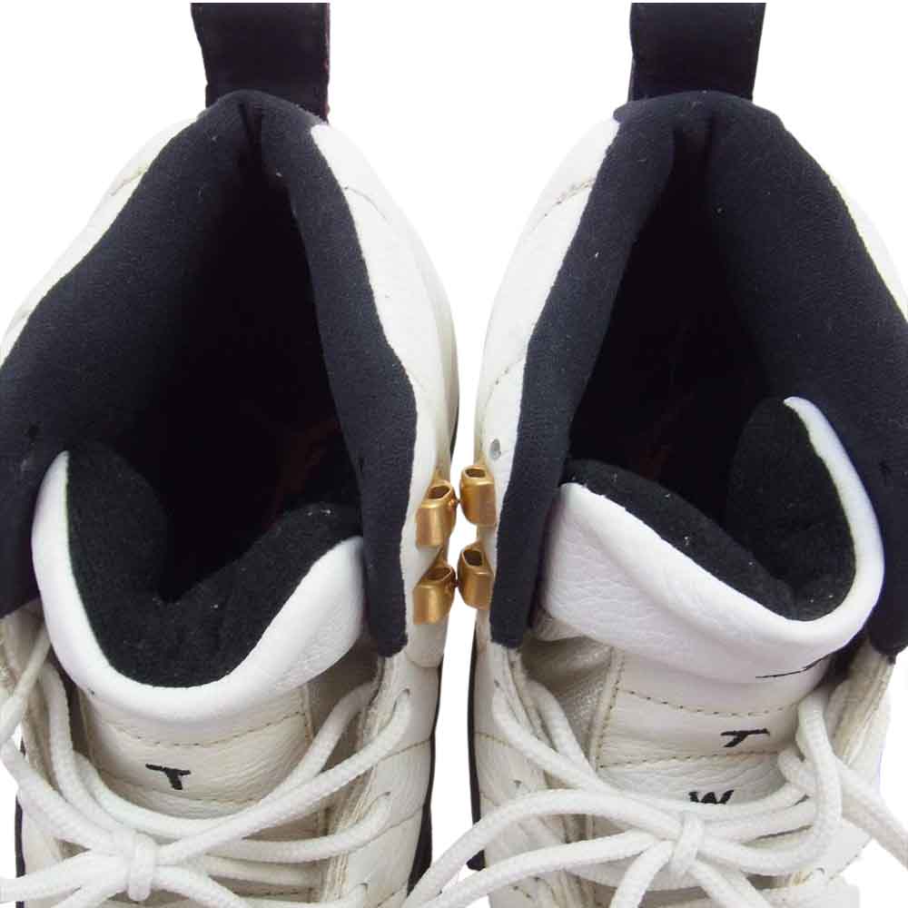 NIKE ナイキ 130690-101 【観賞用】AIR JORDAN 12 エアジョーダン ハイカット スニーカー ホワイト系 27.5cm【中古】
