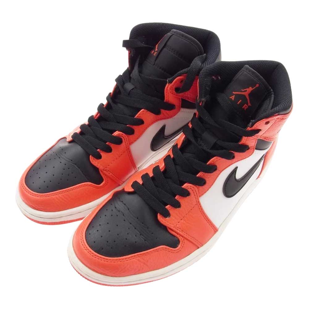 NIKE ナイキ 332550-800 AIR JORDAN 1 RETRO HIGH RARE AIR MAX ORANGE エア ジョーダン レトロ ハイ レア エア マックス オレンジ ハイカット スニーカー オレンジ系 ブラック系 26.0cm【中古】