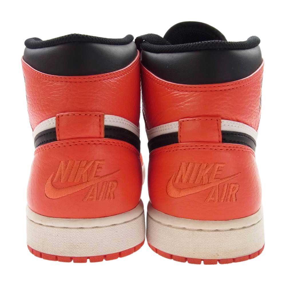 NIKE ナイキ 332550-800 AIR JORDAN 1 RETRO HIGH RARE AIR MAX ORANGE エア ジョーダン レトロ ハイ レア エア マックス オレンジ ハイカット スニーカー オレンジ系 ブラック系 26.0cm【中古】