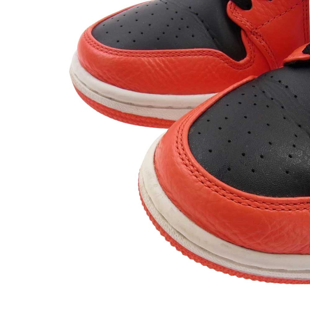 NIKE ナイキ 332550-800 AIR JORDAN 1 RETRO HIGH RARE AIR MAX ORANGE エア ジョーダン レトロ ハイ レア エア マックス オレンジ ハイカット スニーカー オレンジ系 ブラック系 26.0cm【中古】
