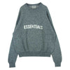 ESSENTIAL DESIGNS エッセンシャルデザインズ FOG フィアオブゴッド フロントロゴ ニット セーター グレー系 S【中古】