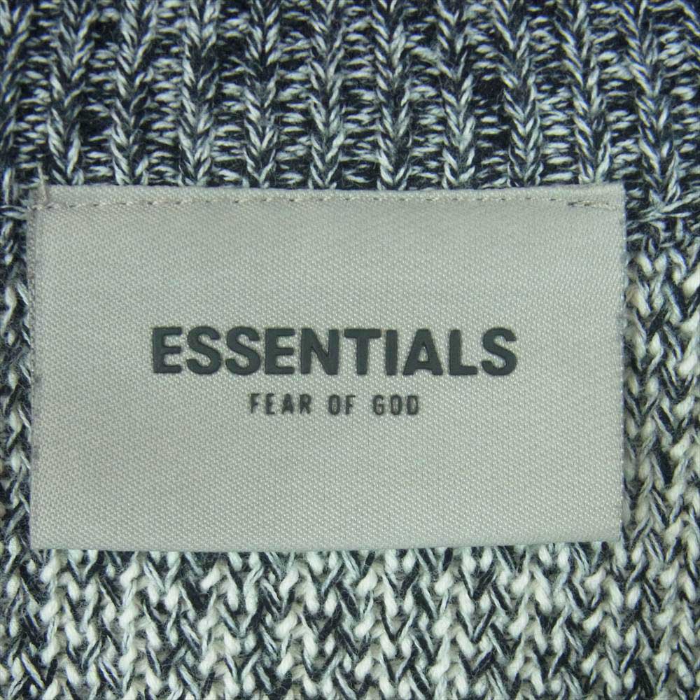 ESSENTIAL DESIGNS エッセンシャルデザインズ FOG フィアオブゴッド フロントロゴ ニット セーター グレー系 S【中古】