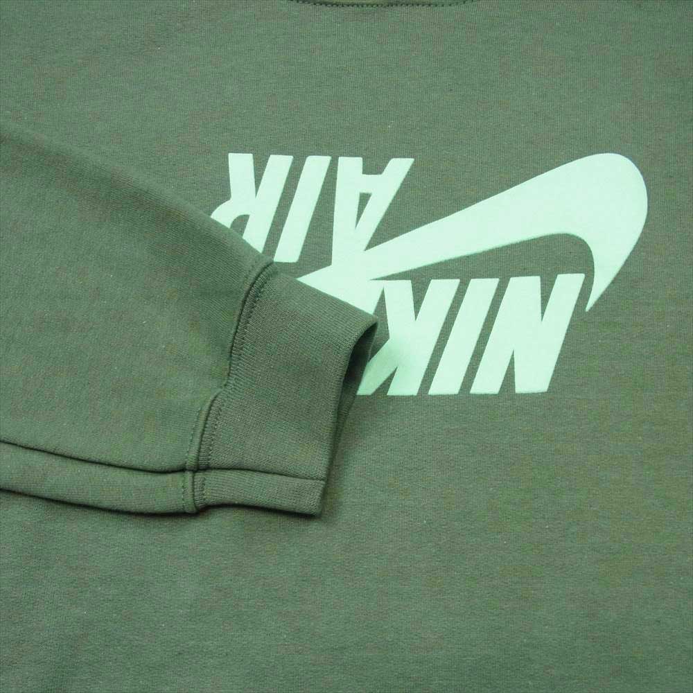 NIKE ナイキ AIR JORDAN Travis Scott エアージョーダン トラヴィススコット Cactus Jack Highest Hoodie カクタスジャック 加工 スウェット パーカー グレイッシュグリーン系 S【中古】