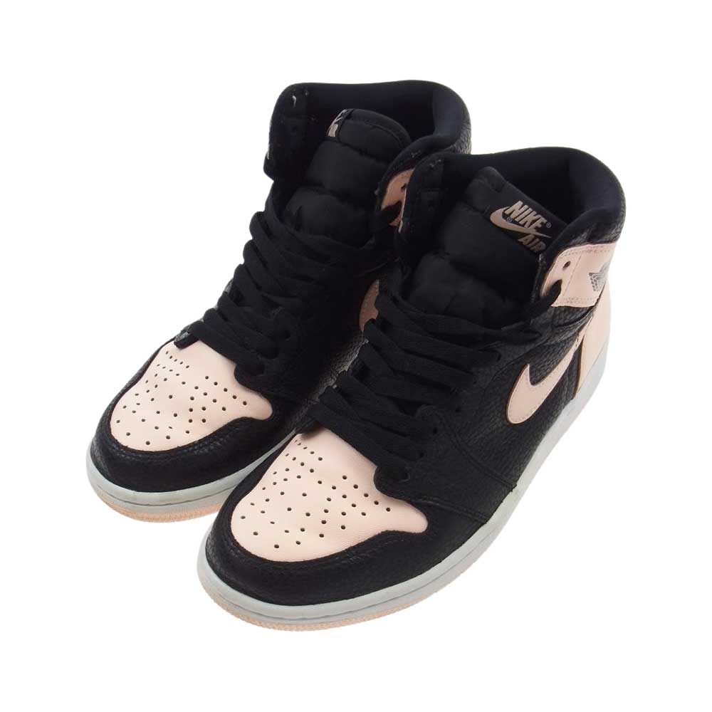 NIKE ナイキ 555088-081 AIR JORDAN 1 RETRO HIGH OG CRIMSON TINT エアジョーダン1 レトロ ハイ クリムゾンティント ハイカット スニーカー ブラック系 ピンク系 25.5cm【中古】