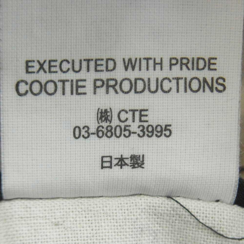 COOTIE クーティー 21AW Back Satin Error Fit Cargo Easy Pants ワイド カーゴ パンツ コットン 日本製 ブラック系 M【中古】