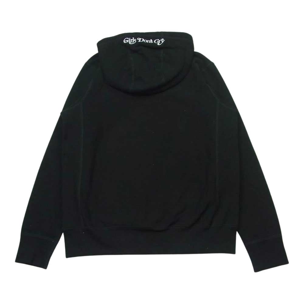ガールズドントクライ 19AW AWAKE NY アウェイク ロゴ プリント プルオーバー スウェット パーカー ブラック系 S【中古】