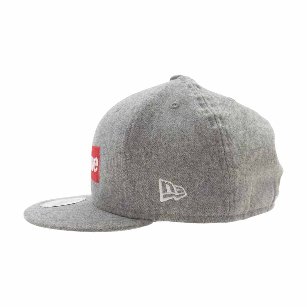 Supreme シュプリーム 12SS  New Era National Champion Box Logo Cap ウール ボックスロゴ キャップ グレー系 7.5(59.6cm)【中古】