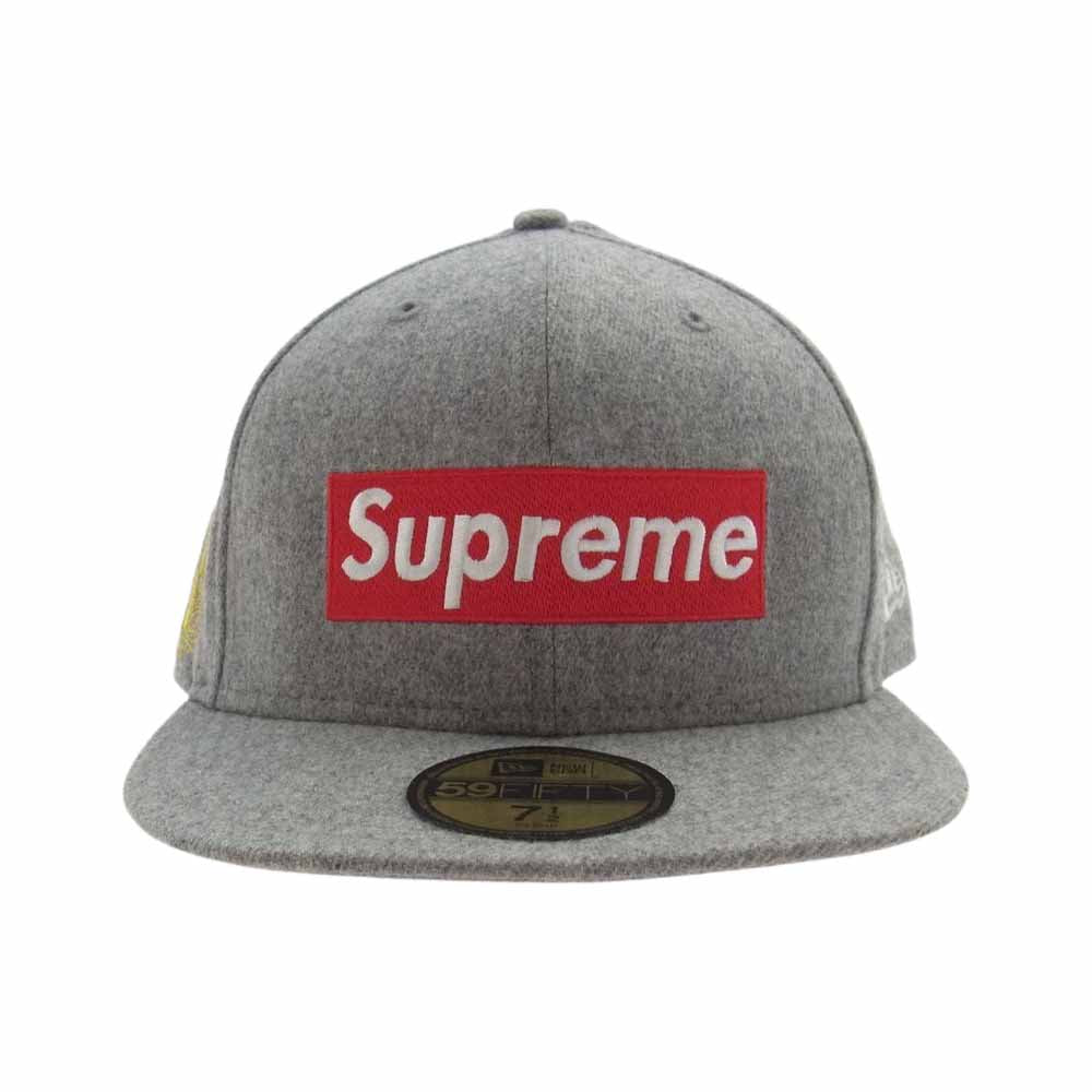 Supreme シュプリーム 12SS  New Era National Champion Box Logo Cap ウール ボックスロゴ キャップ グレー系 7.5(59.6cm)【中古】
