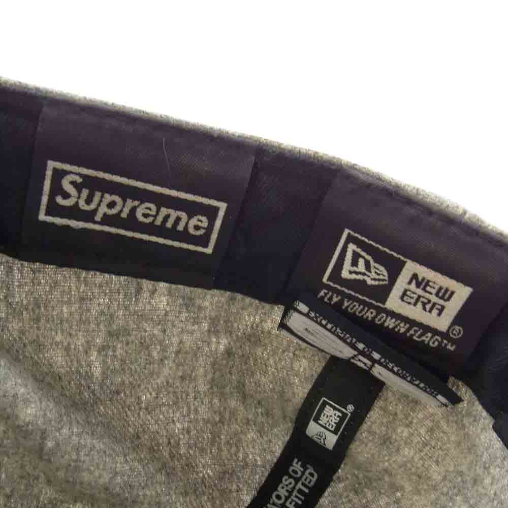 Supreme シュプリーム 12SS  New Era National Champion Box Logo Cap ウール ボックスロゴ キャップ グレー系 7.5(59.6cm)【中古】