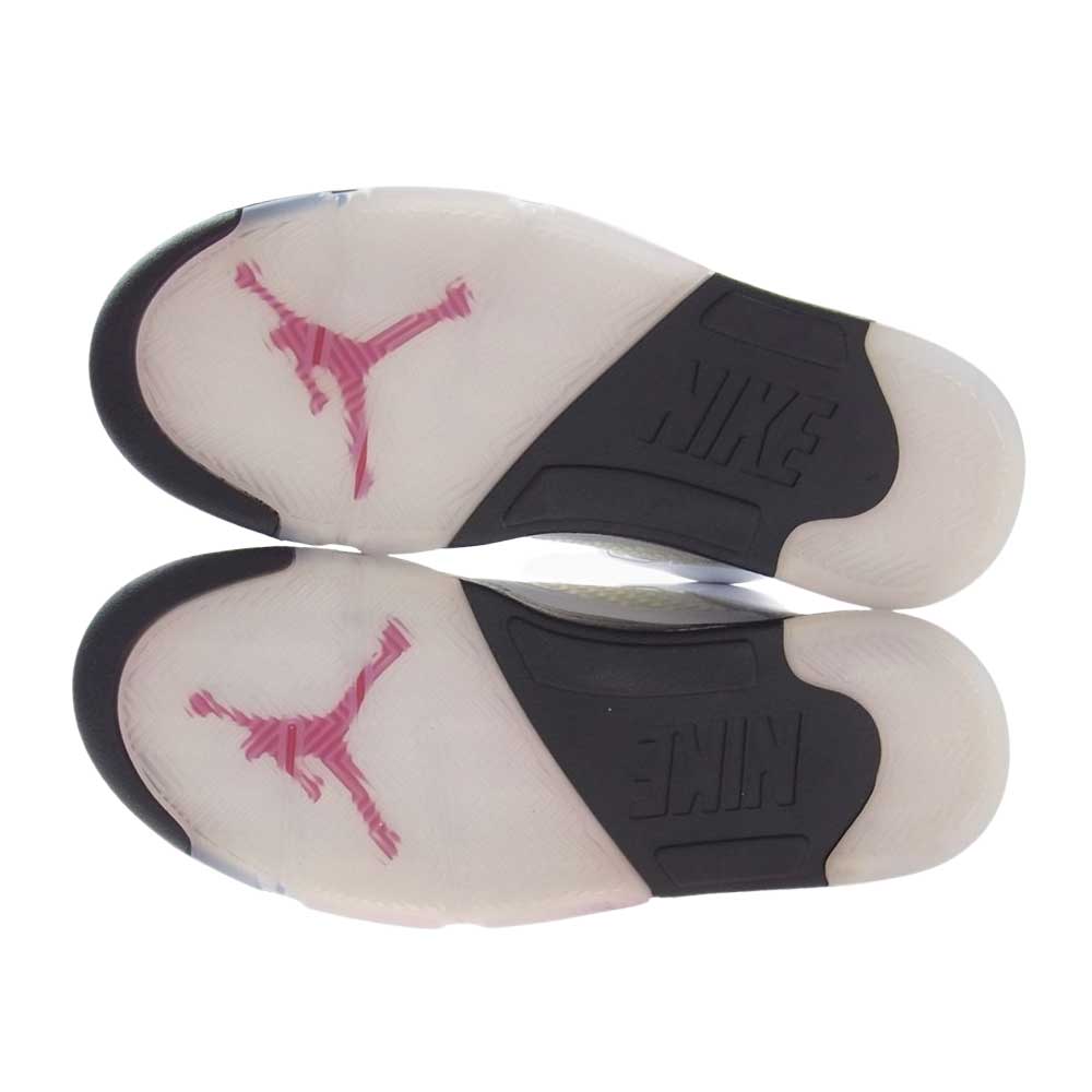 NIKE ナイキ DA1911-102 AIR JORDAN 5 RETRO FIRE RED エアジョーダン 5 レトロ ファイアレッド ハイカット スニーカー ホワイト系 レッド系 25.0cm【新古品】【未使用】【中古】