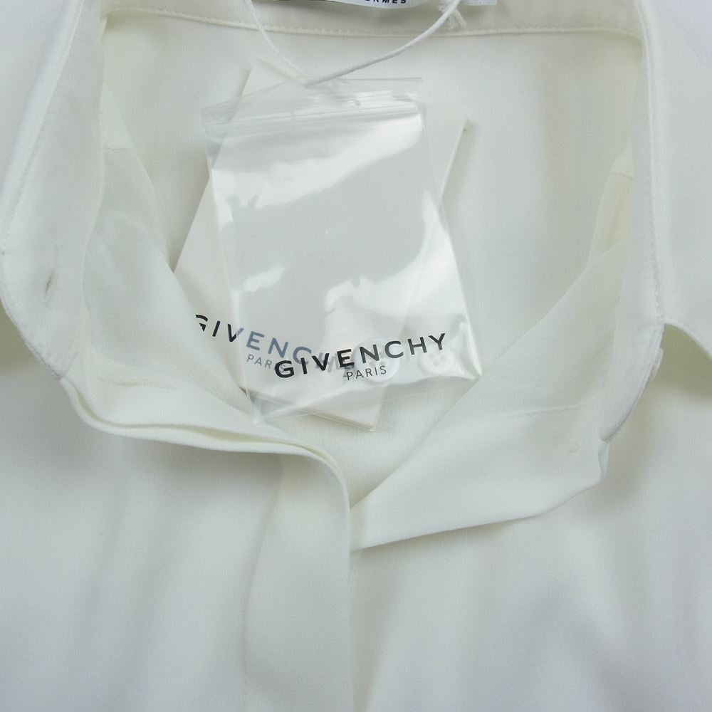 GIVENCHY ジバンシィ BW60BE11QE ポリエステル シフォン シアー シャツ ホワイト ホワイト系 34【中古】